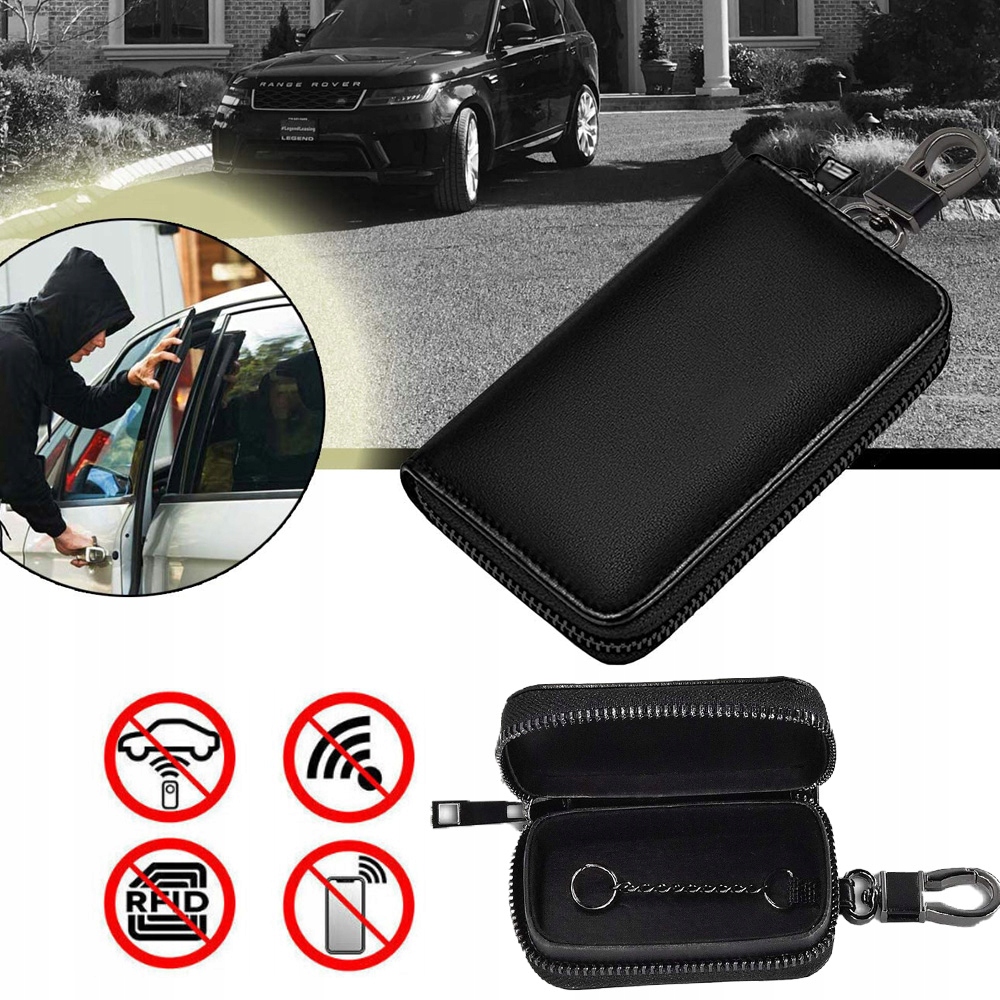 ETUI BLOKUJĄCE SYGNAŁ KLUCZYKA SAMOCHODOWEGO, Z BEZKLUCZYKOWYM WEJŚCIEM