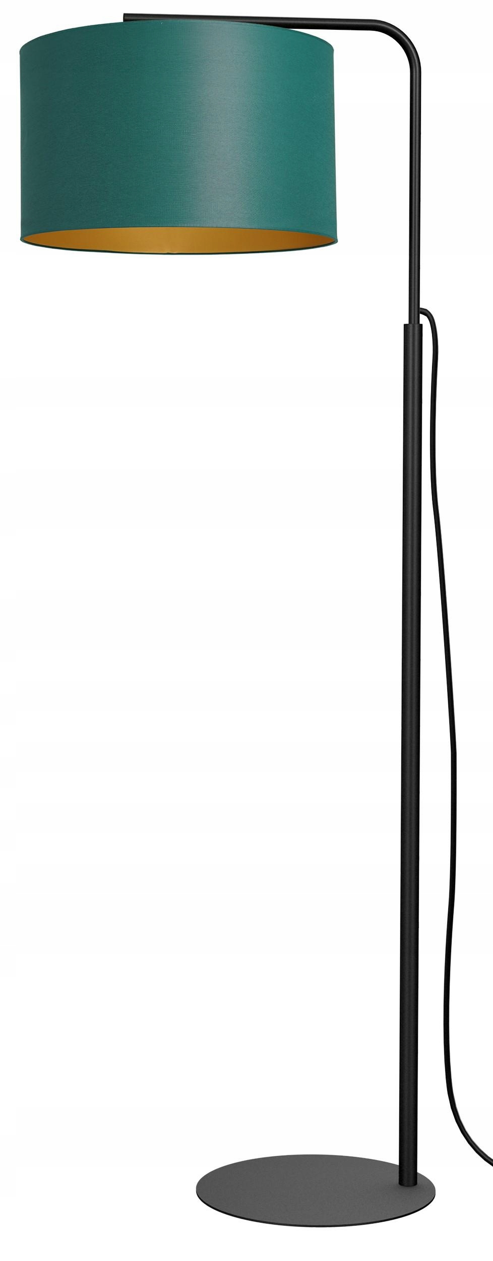 Podlahová lampa Arden Zelený zlatý svietnik 1xE27 151 cm klasická do obývačky