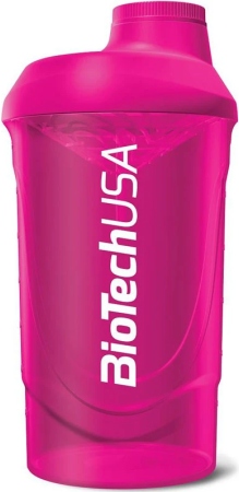 BiotechUSA Shaker Wave 600ml różowy przezroczysty