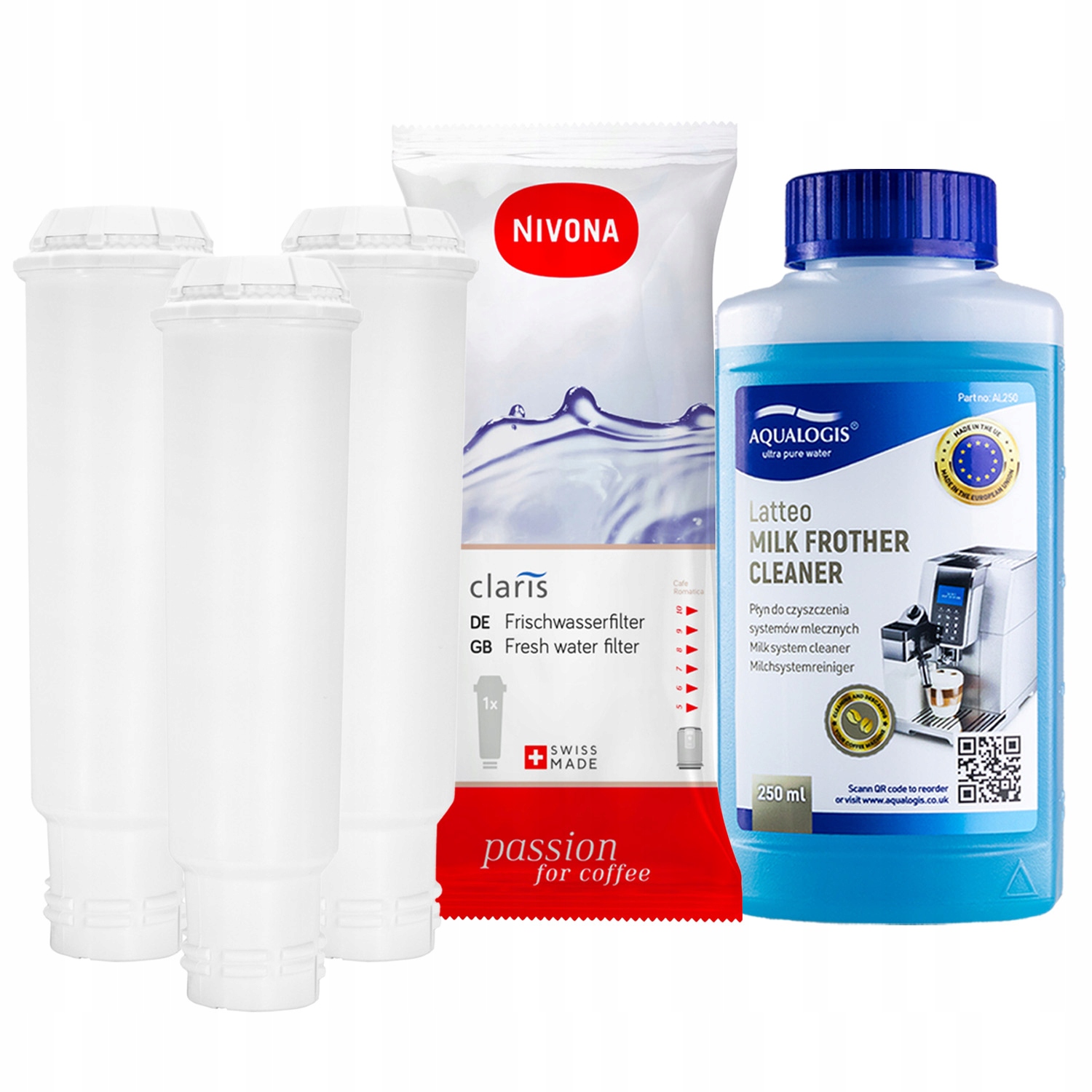 x3 Filtr do kávovaru Nivona Tekutina Latteo 250 ml