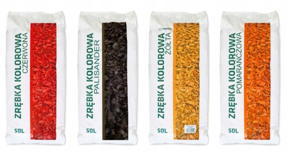 CZARNE ZRĘBKI OZDOBNE KORA KOLOROWA 50L DEKORACYJNA EAN (GTIN) 5907443405155
