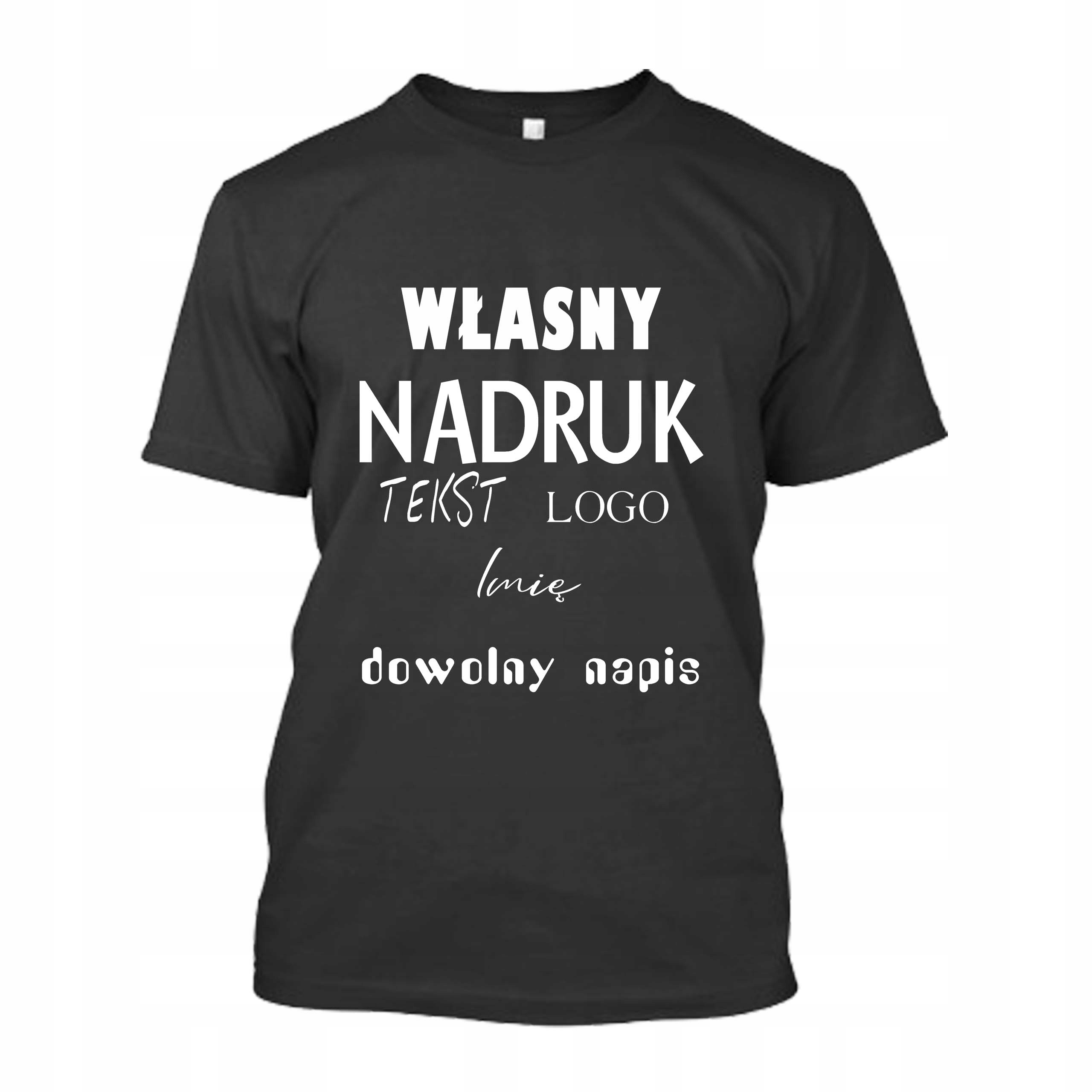 DZIECIĘCA KOSZULKA Z WŁASNYM NADRUKIEM NAPIS,LOGO,TEKST roz.7-8L Marka Inna marka