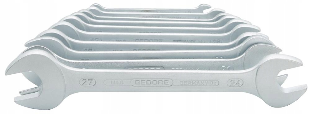 Sada plochých kľúčov 2-str. DIN3110 6-27 mm, 10-dielna Gedore