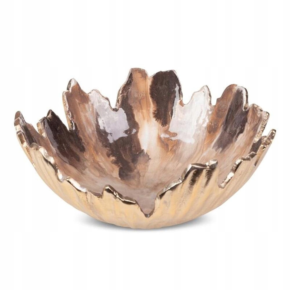 Dekorativní mísa 27x11 cm, hnědý hliník