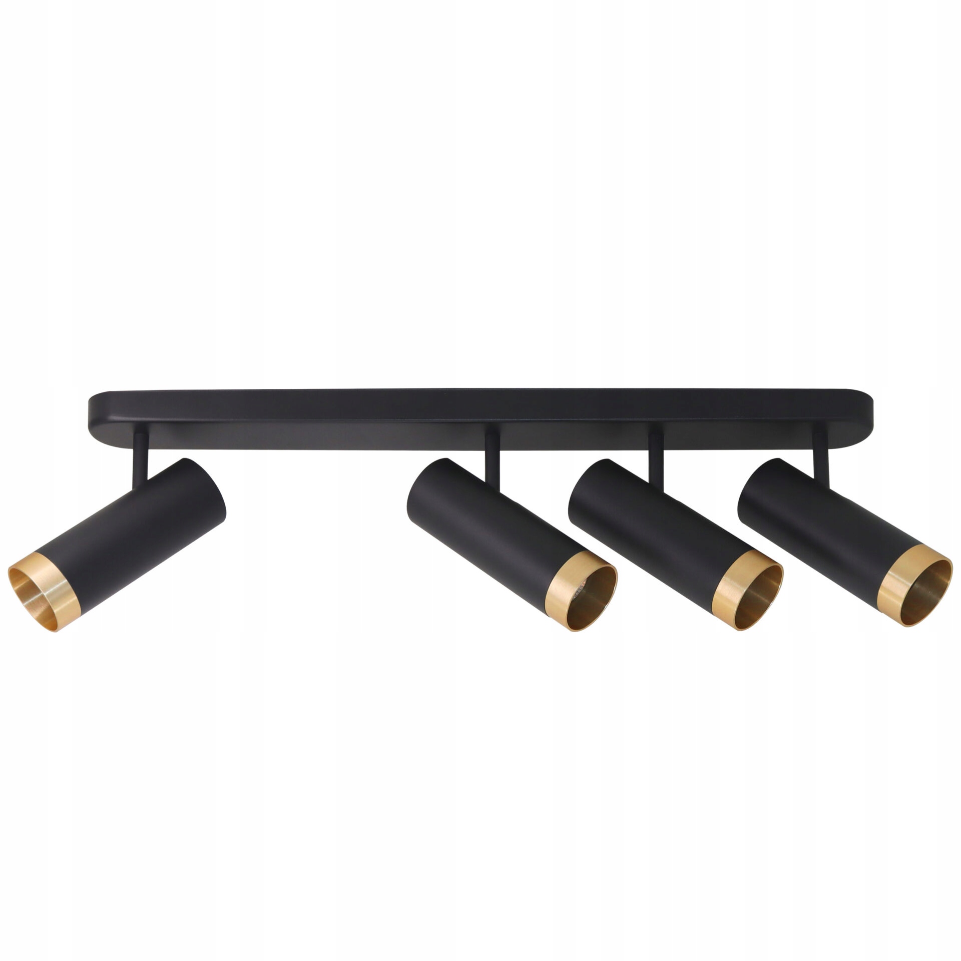 Stropní Svítidlo Svítidlo na omítku Reflektor 4x GU10 Černá Zlatá Fado Goldlux