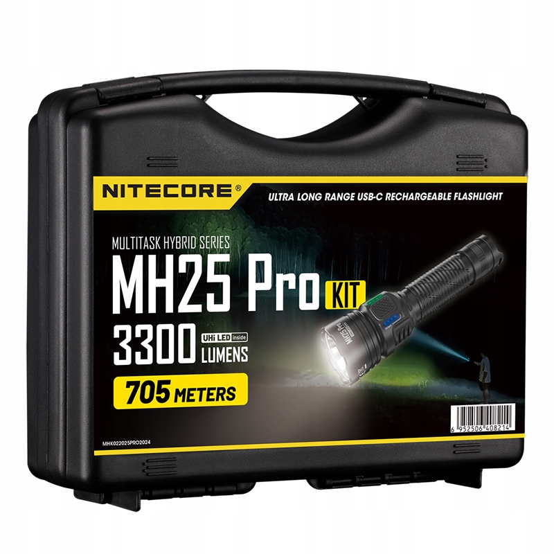 Zestaw myśliwski Nitecore MH25 Pro Hunting Kit, plastikowa walizka
