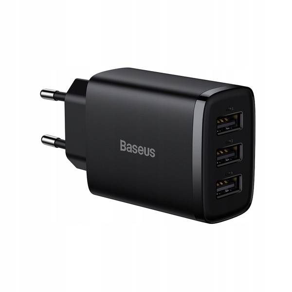 

Baseus Ładowarka Sieciowa Zasilacz 3x Usb 17W