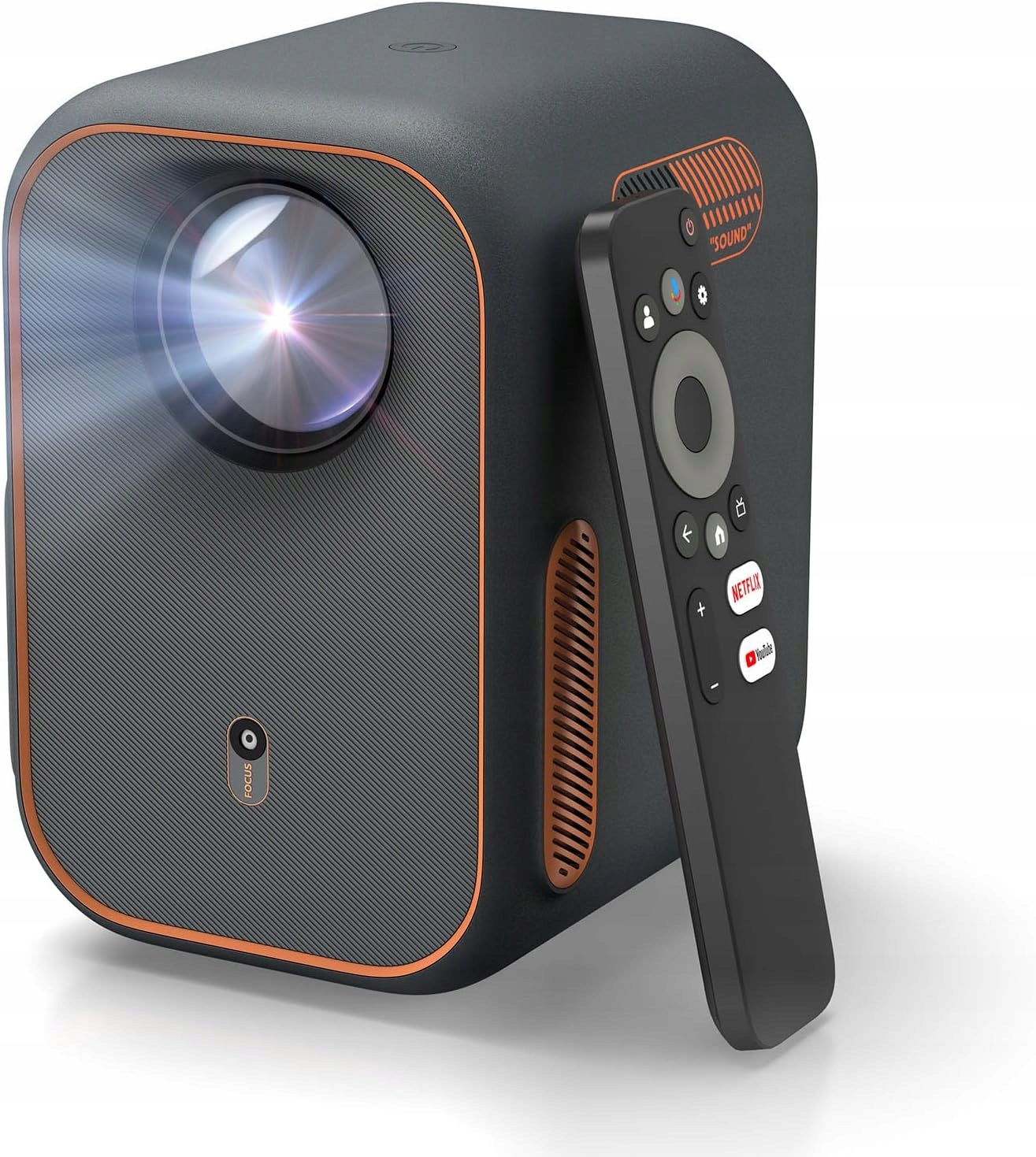 MINI PROJEKTOR WEMAX, NETFLIX GOOGLE TV, 1080P 4K, WIFI, BT, DOLBY AUDIO