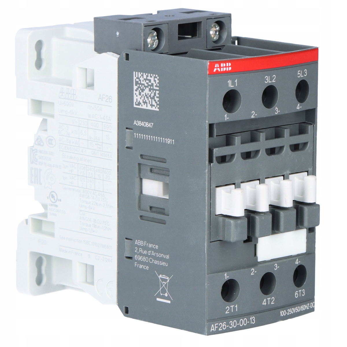 Stykač 26A,100-250V Ac/dc AF26-30-00-13