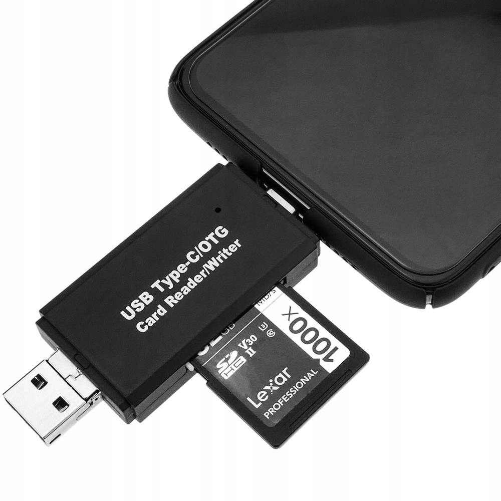 CZYTNIK KART 5W1 SD MICROSD USB USB-C MICROUSB OTG Producent Lamex