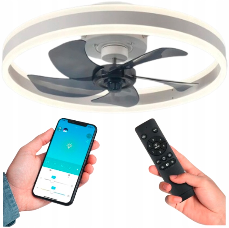 stropní svítidlo s ventilátorem a ventilátorem, stropní ventilátor, Led lampa s ventilátorem