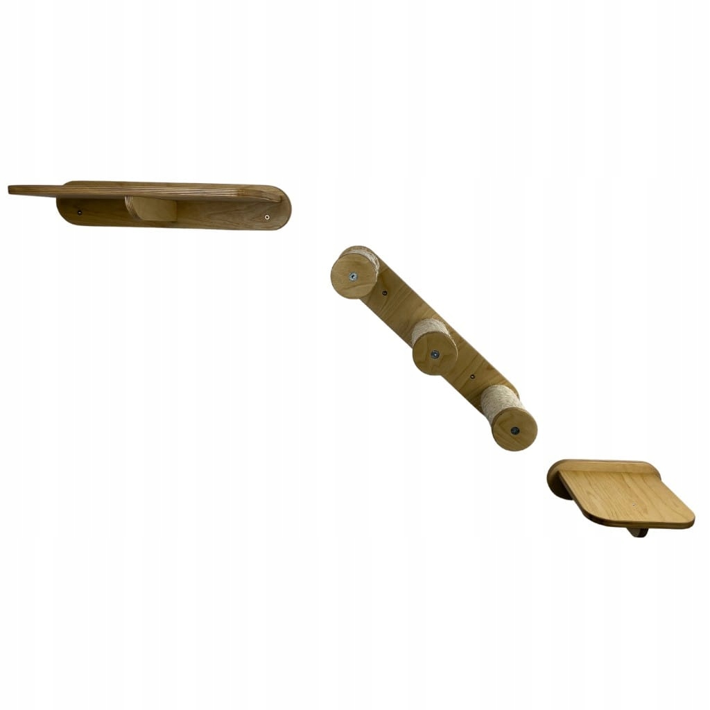 Levně Sada schodů se dvěma policemi pro kočky – 20 cm a 44 cm – Wall 2.0