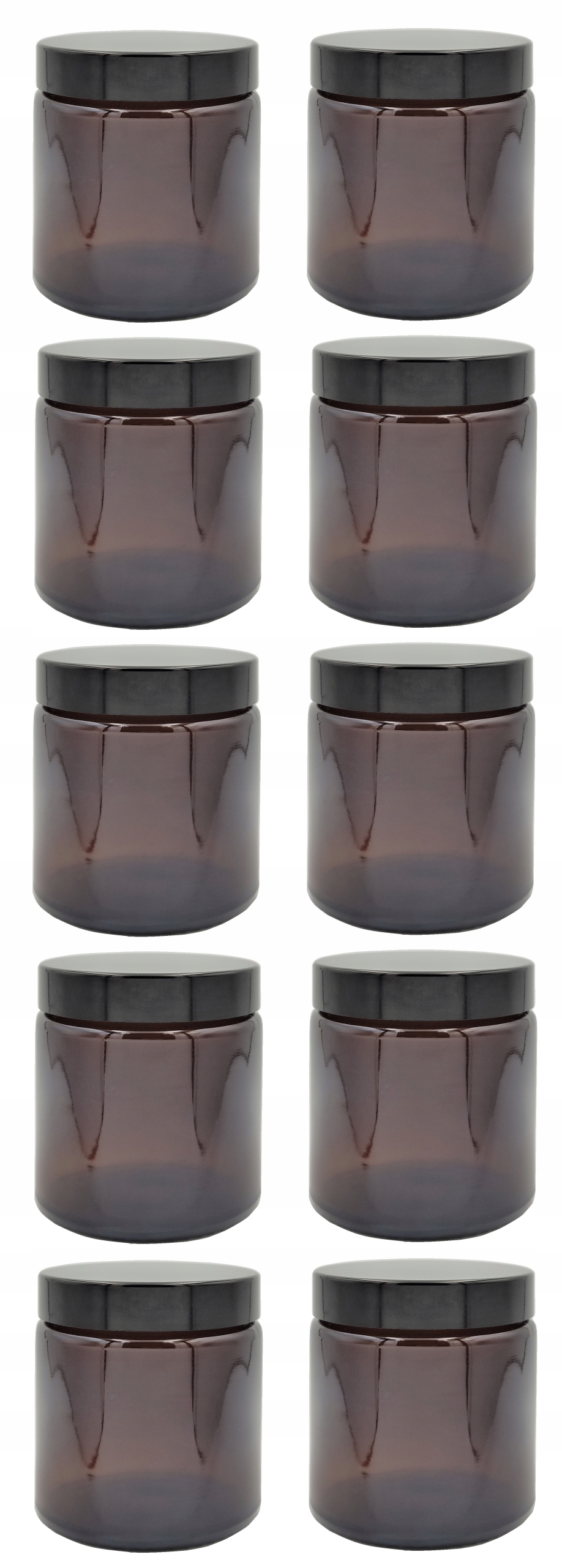 

Słoik szklany brązowy ciemne szkło 120ml 10szt.