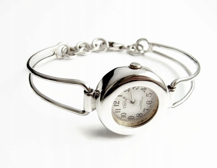 ZE SREBRA BRANS. REGULOWANA ZEGAREK ETUI KOMUNIA Marka Inna marka