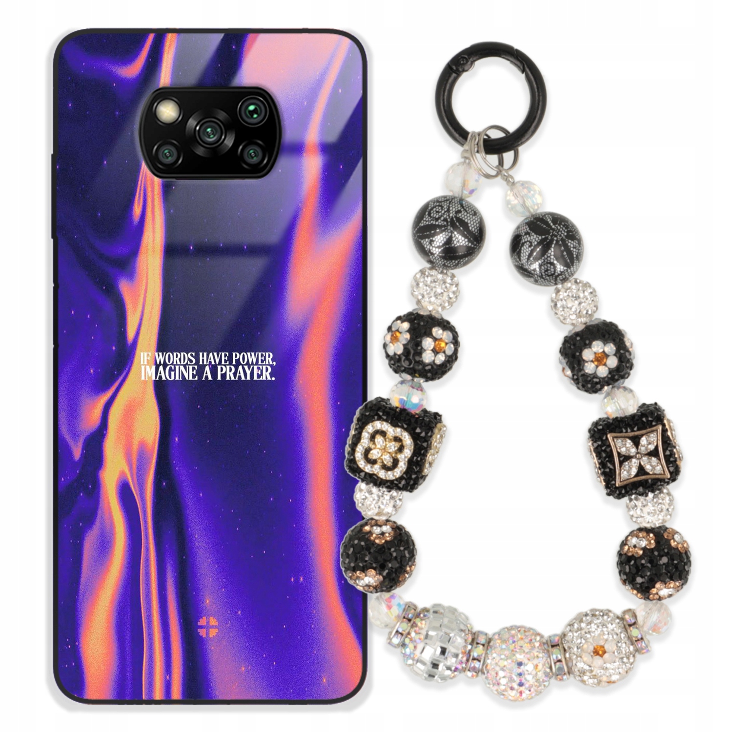 Puzdro Pre Xiaomi Poco X3 Nfc Glass Kľúčenka Elegantné Prémiové Puzdro