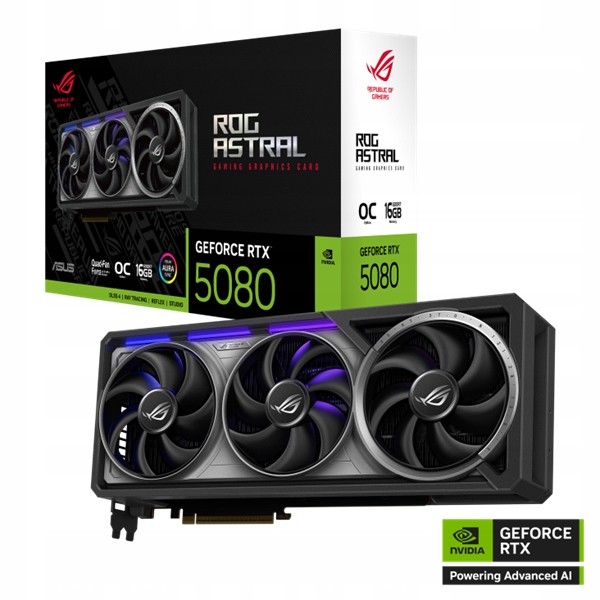 Asus Rog Astral GeForce Rtx 5080 16GB GDDR7 90YV0LV0-M0NA00