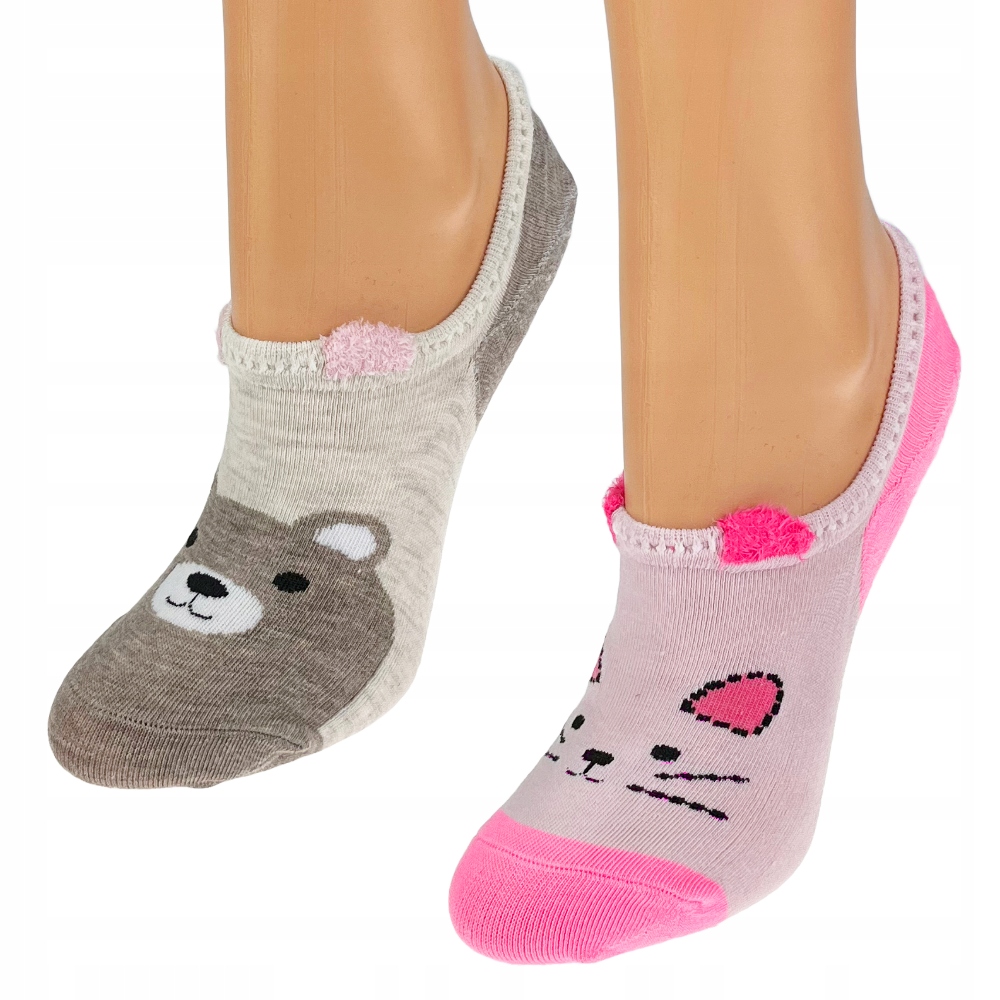 Ponožky dámske členkové ponožky vtipné 2 páry m08 36-38