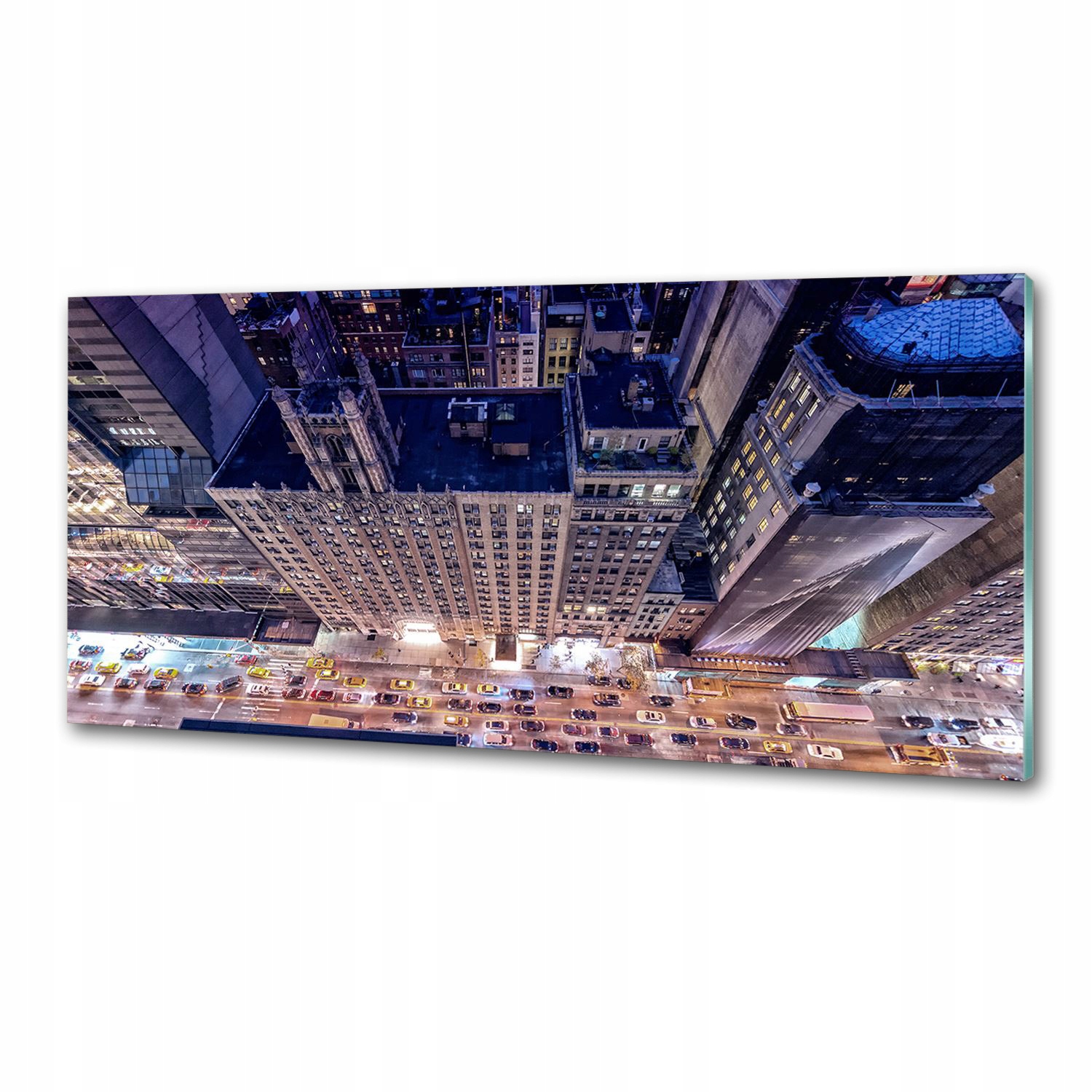 Panel do kuchyne New York v noci 125 x 50 cm Lepidlo