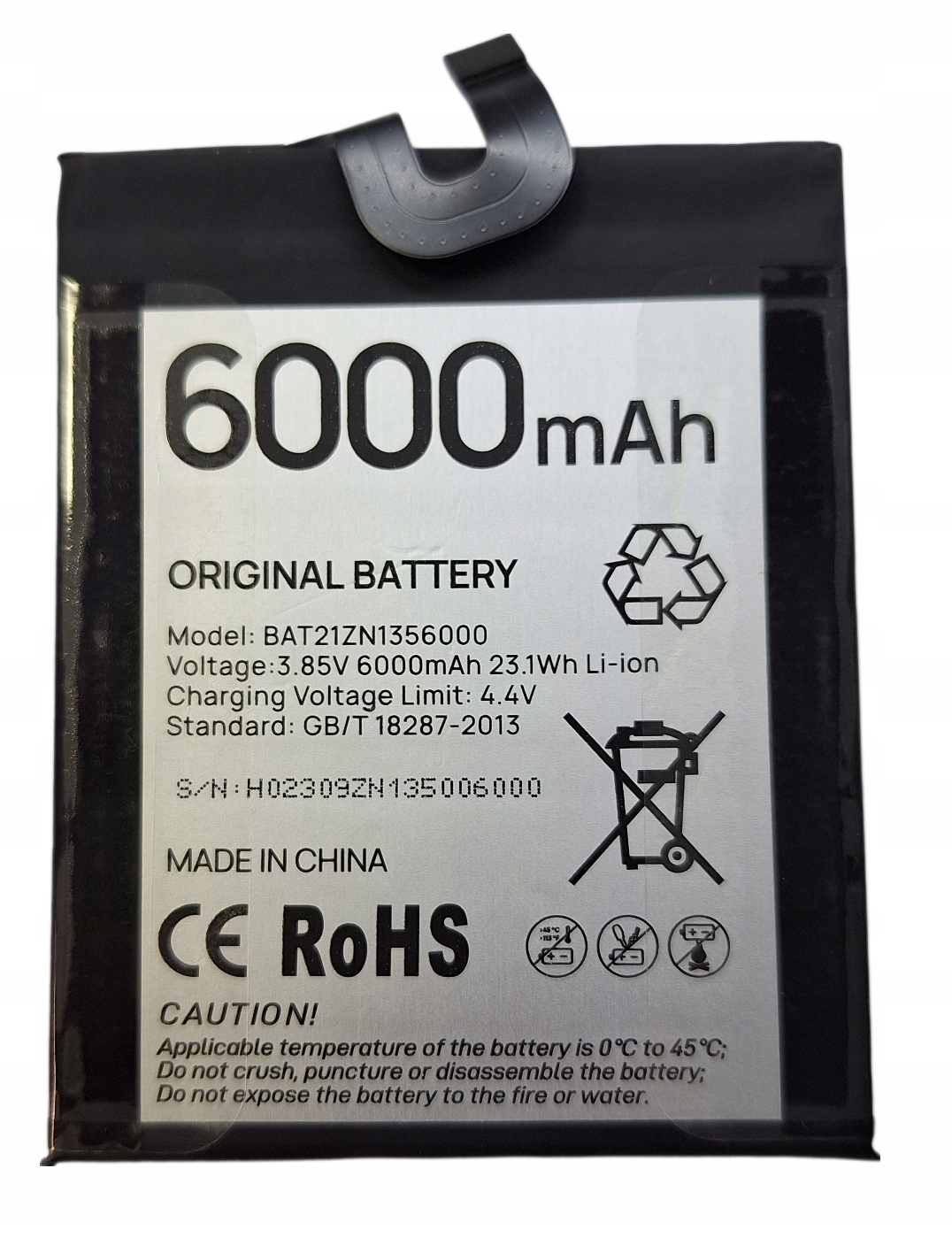 Oryginalna Bateria Doogee S98 S98 pro S99 BAT21ZN1356000