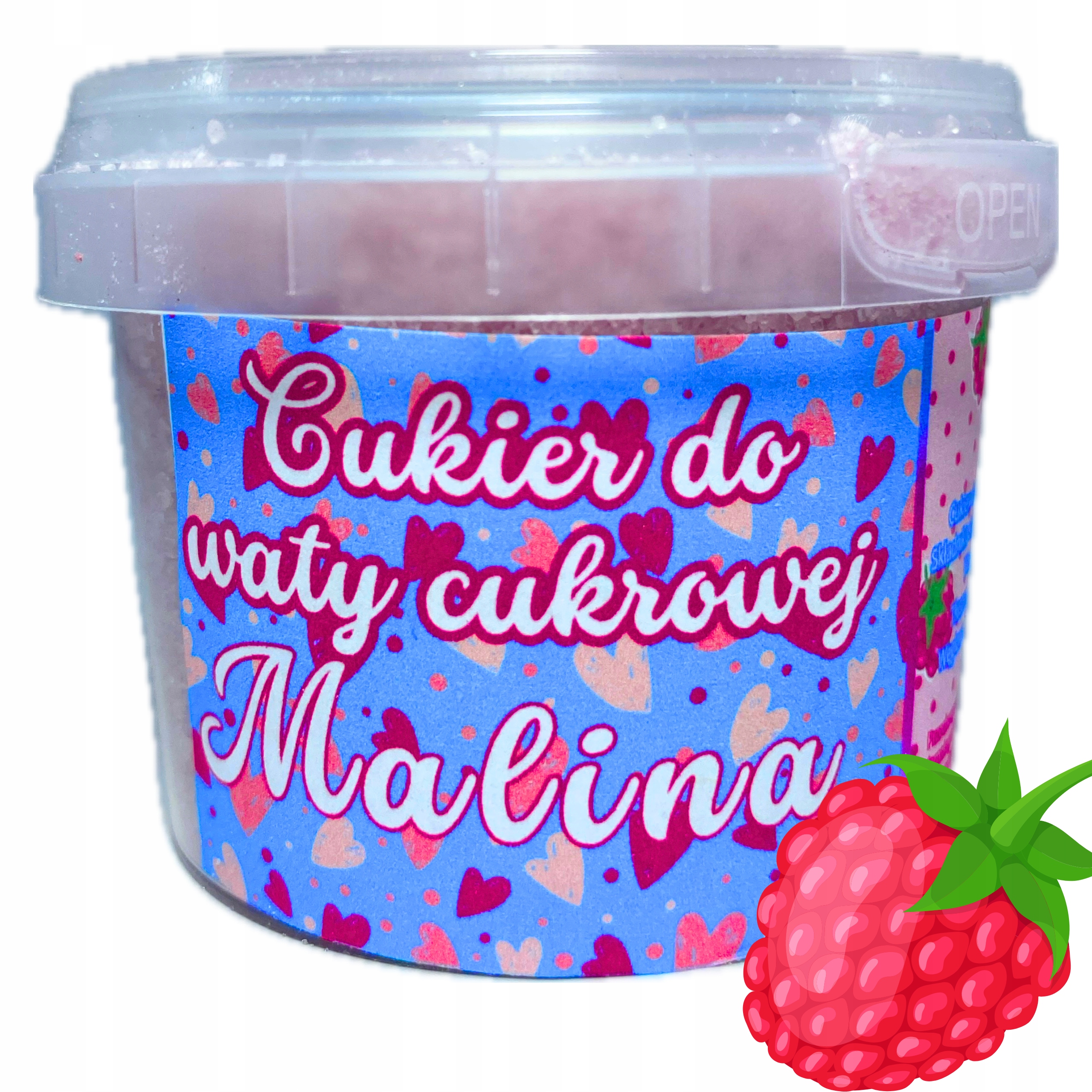 ZESTAW Cukier do waty cukrowej 8 x 100 gram + PATYCZKI I MIARKA Kolor dominujący wielokolorowy