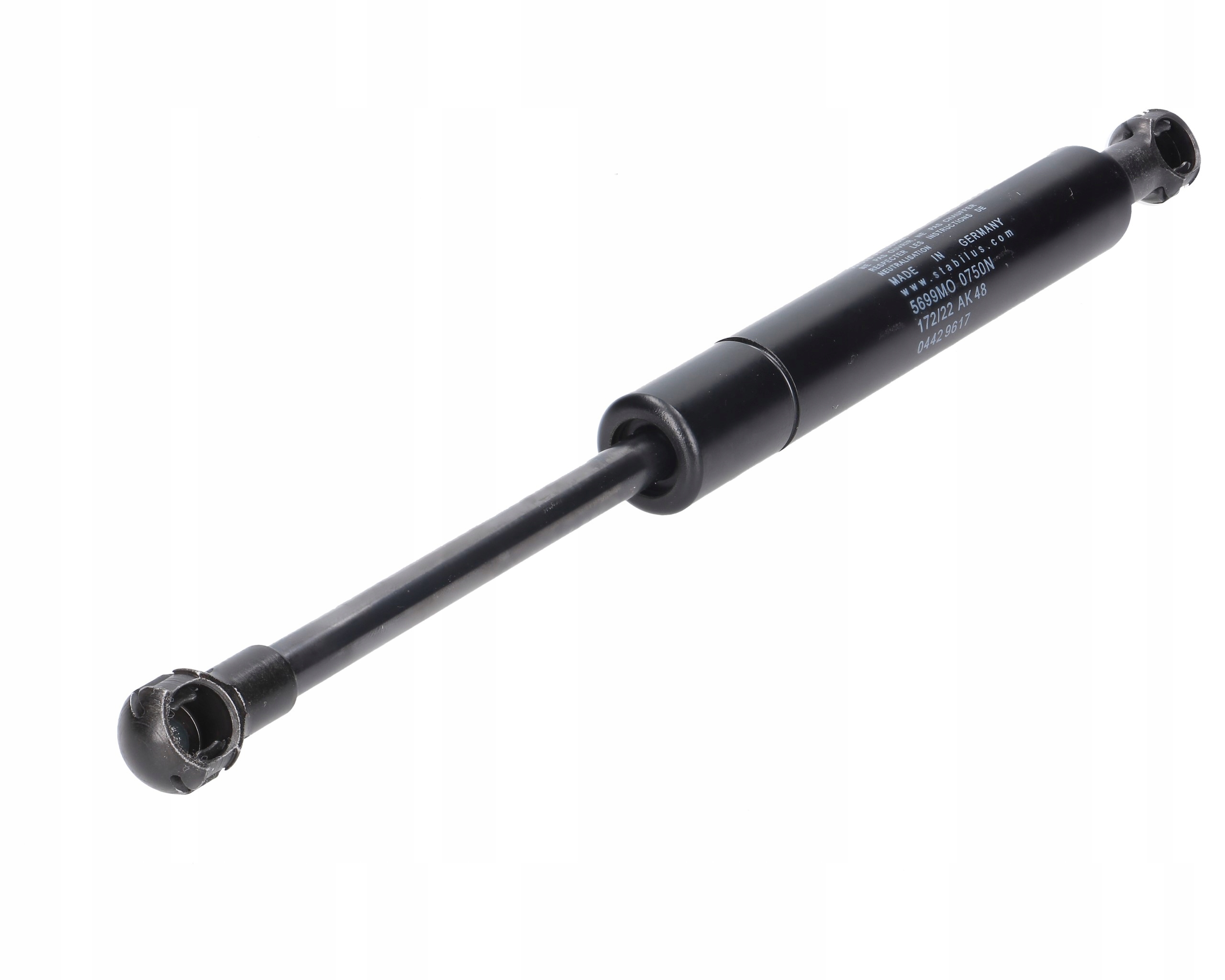 pohon plynového tlumiče A=250 B=125 F=750N