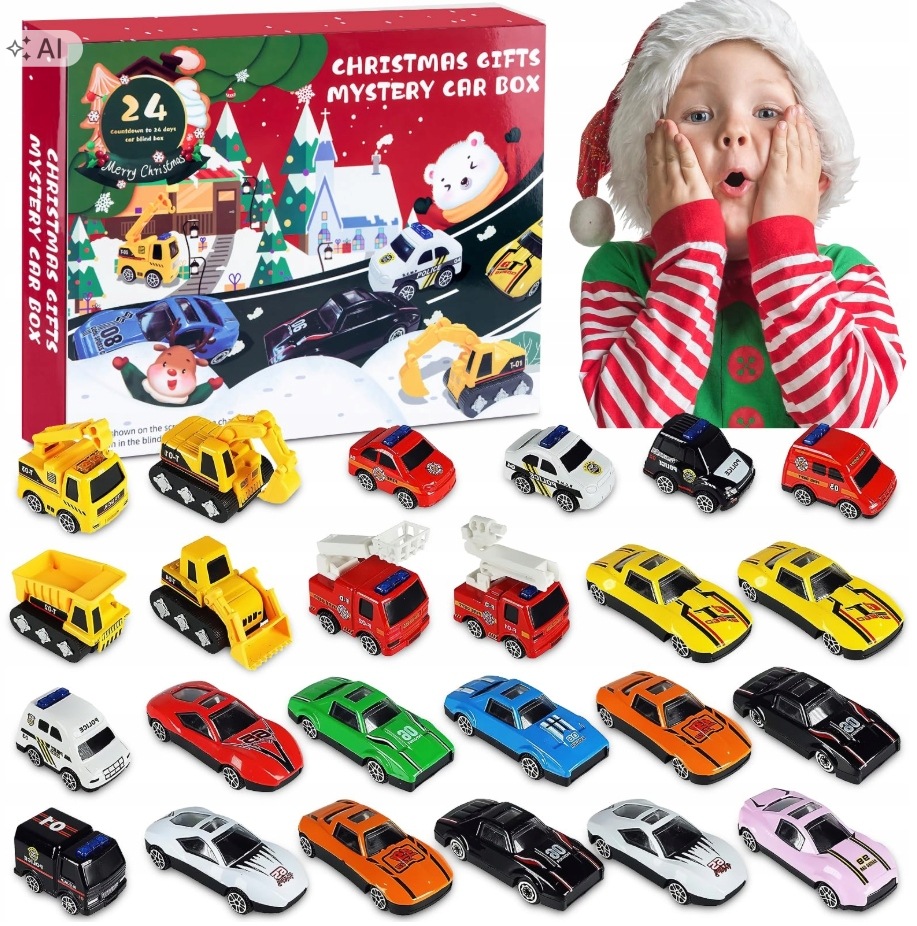 Adventní Kalendář 24 Auta Dárek Pro Děti A Chlapce
