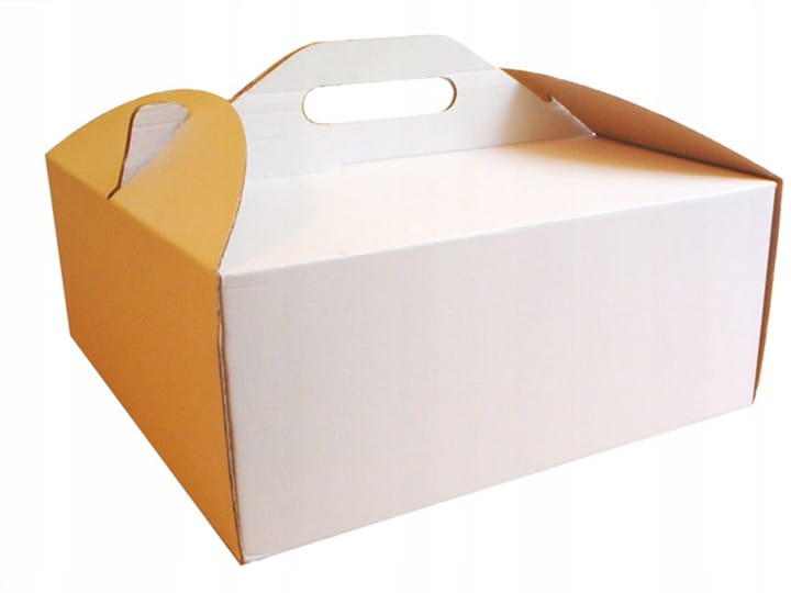 50 szt. Karton Opakowanie na Tort 300x300x150 białe