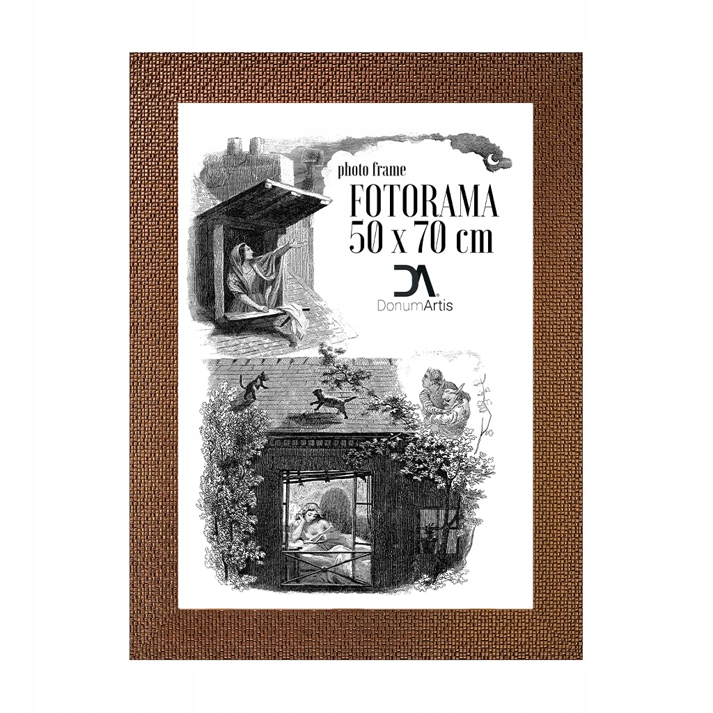 Fotorám Tokio měděný 50x70 fragmentarizace