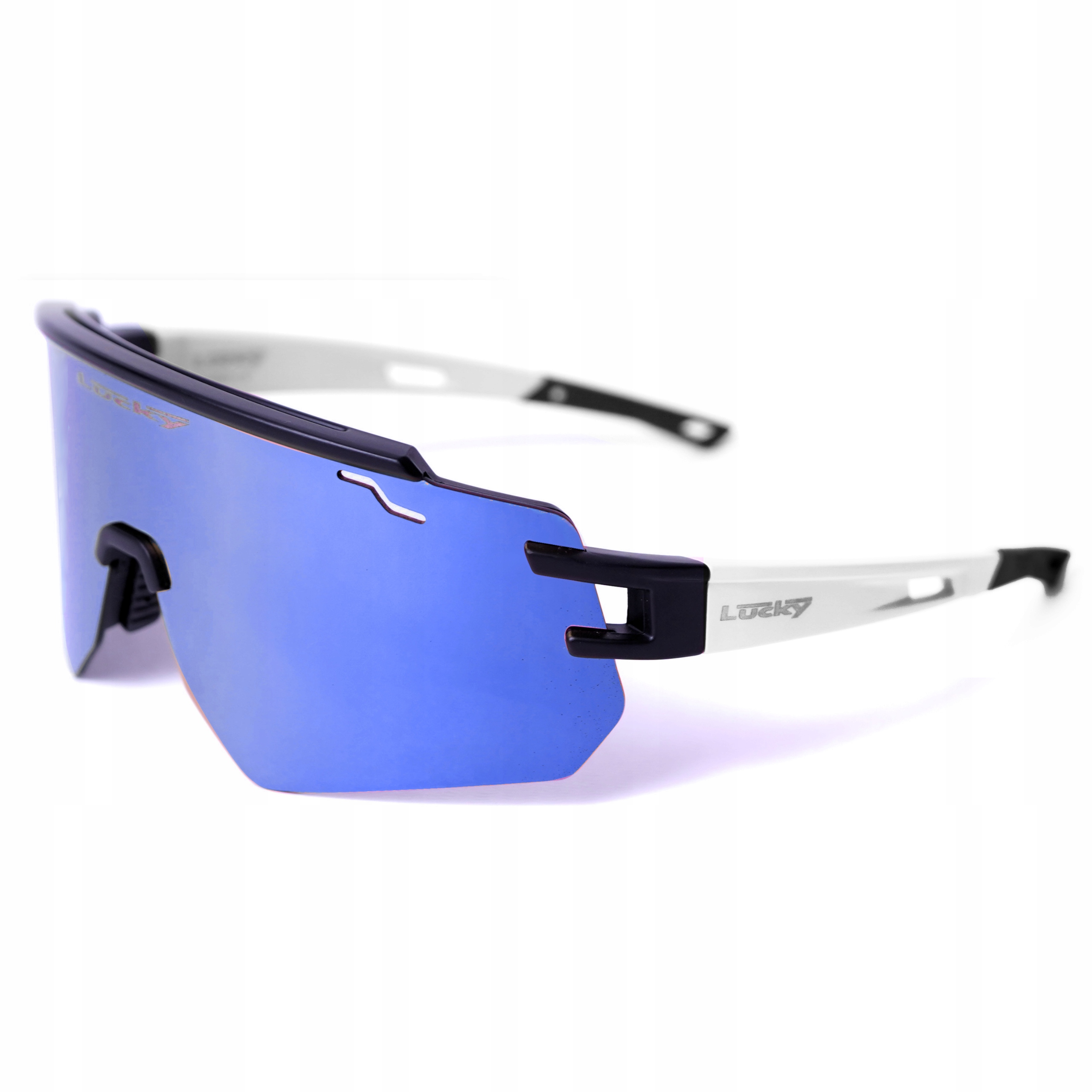 Zrcadlové běžecké brýle Cyklistické sportovní sluneční běžecké brýle bílé