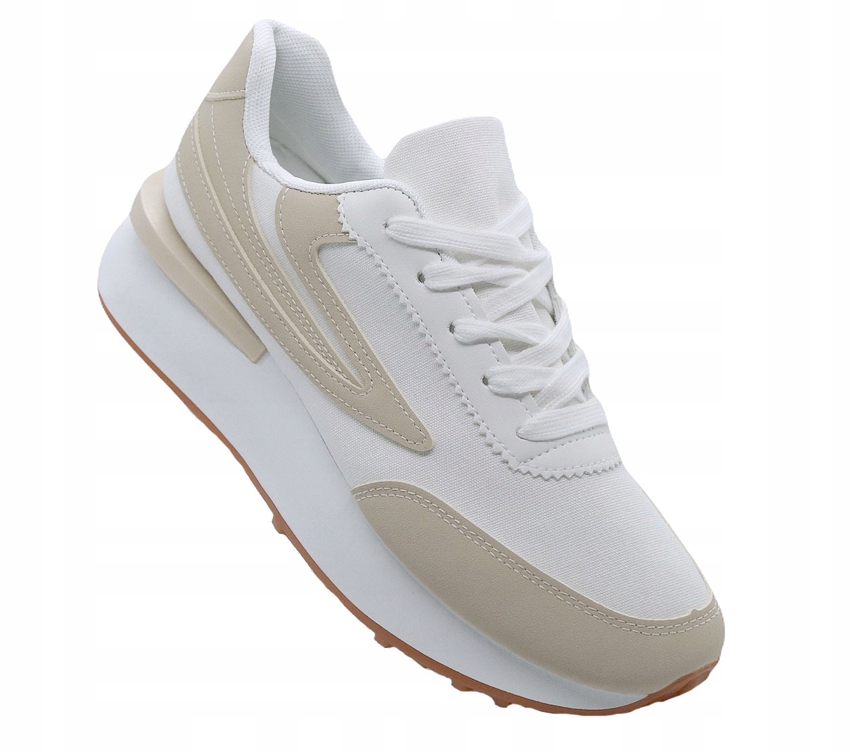 BUTY SPORTOWE DAMSKIE ADIDASY BEŻ SNEAKERSY R.40