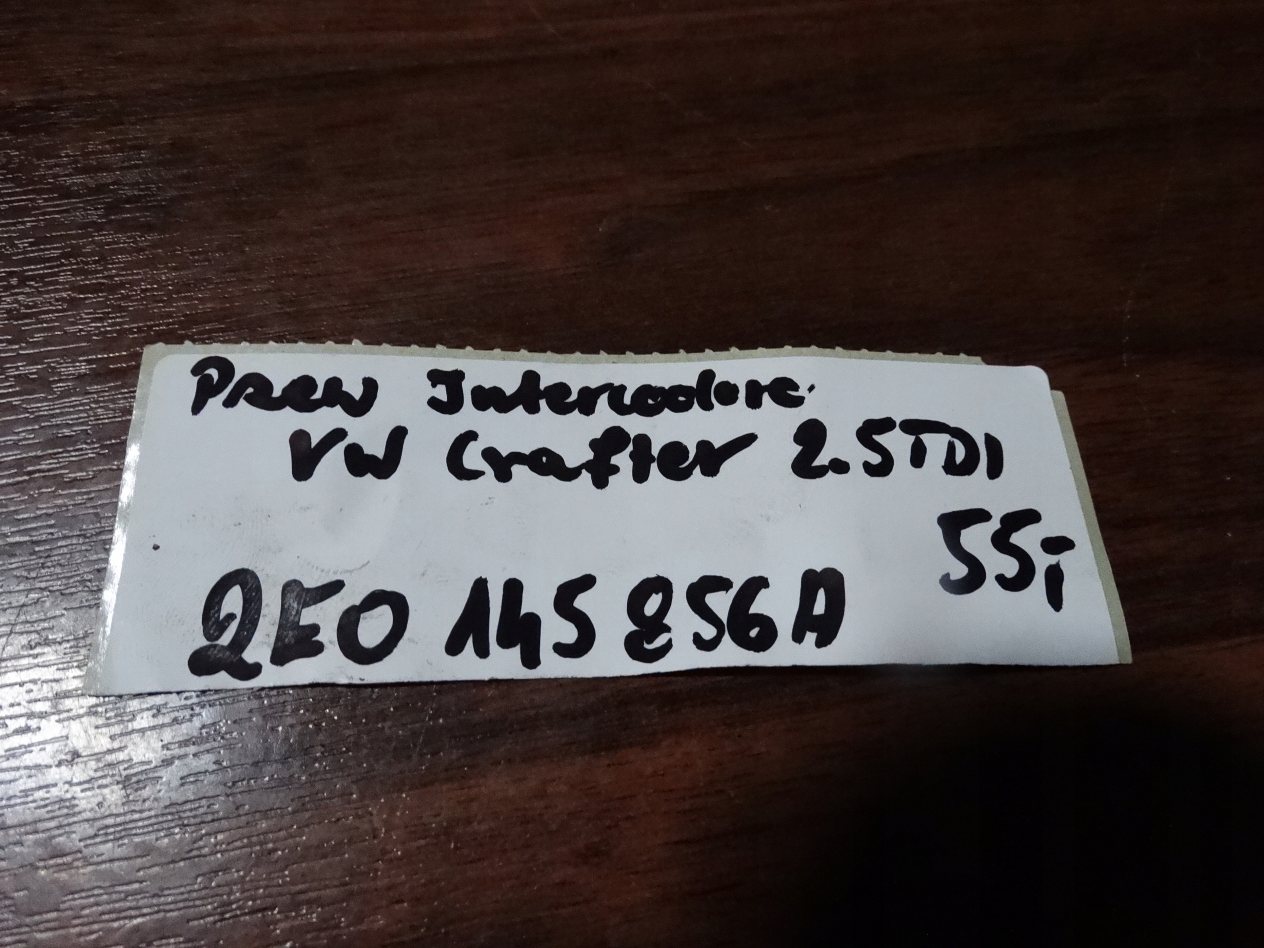 IDEALNY Schlauch intercooler VW CRAFTER 2.5 TDI 1