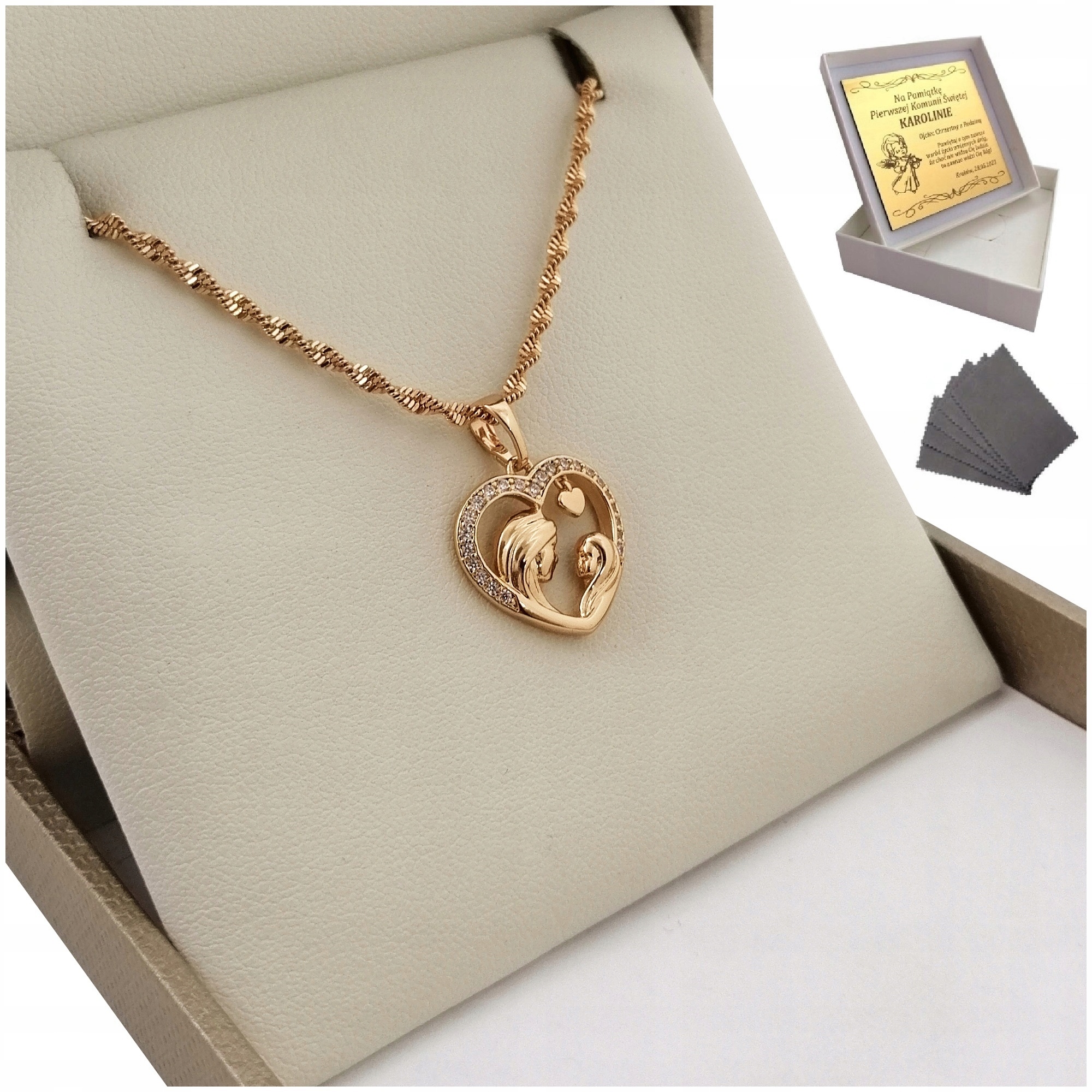 

Złoty Łańcuszek I Medalik Komunia Chrzest Grawer