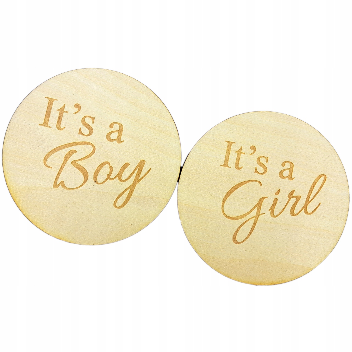 Tabliczki Na Baby Shower it's a boy it's a girl 10cm