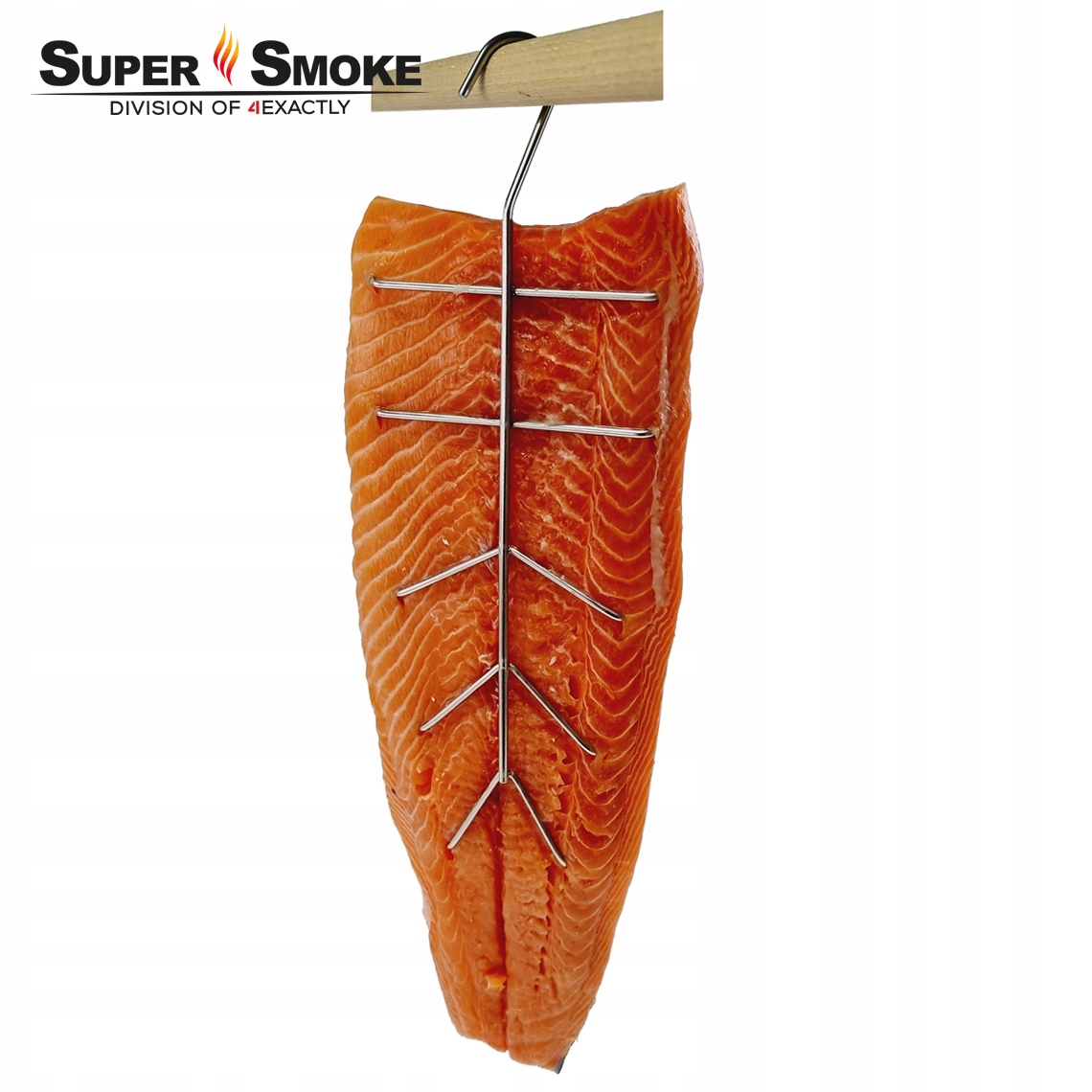 Udírenský hák Smoke pro velké rybí filé 4 mm Premium 33 cm