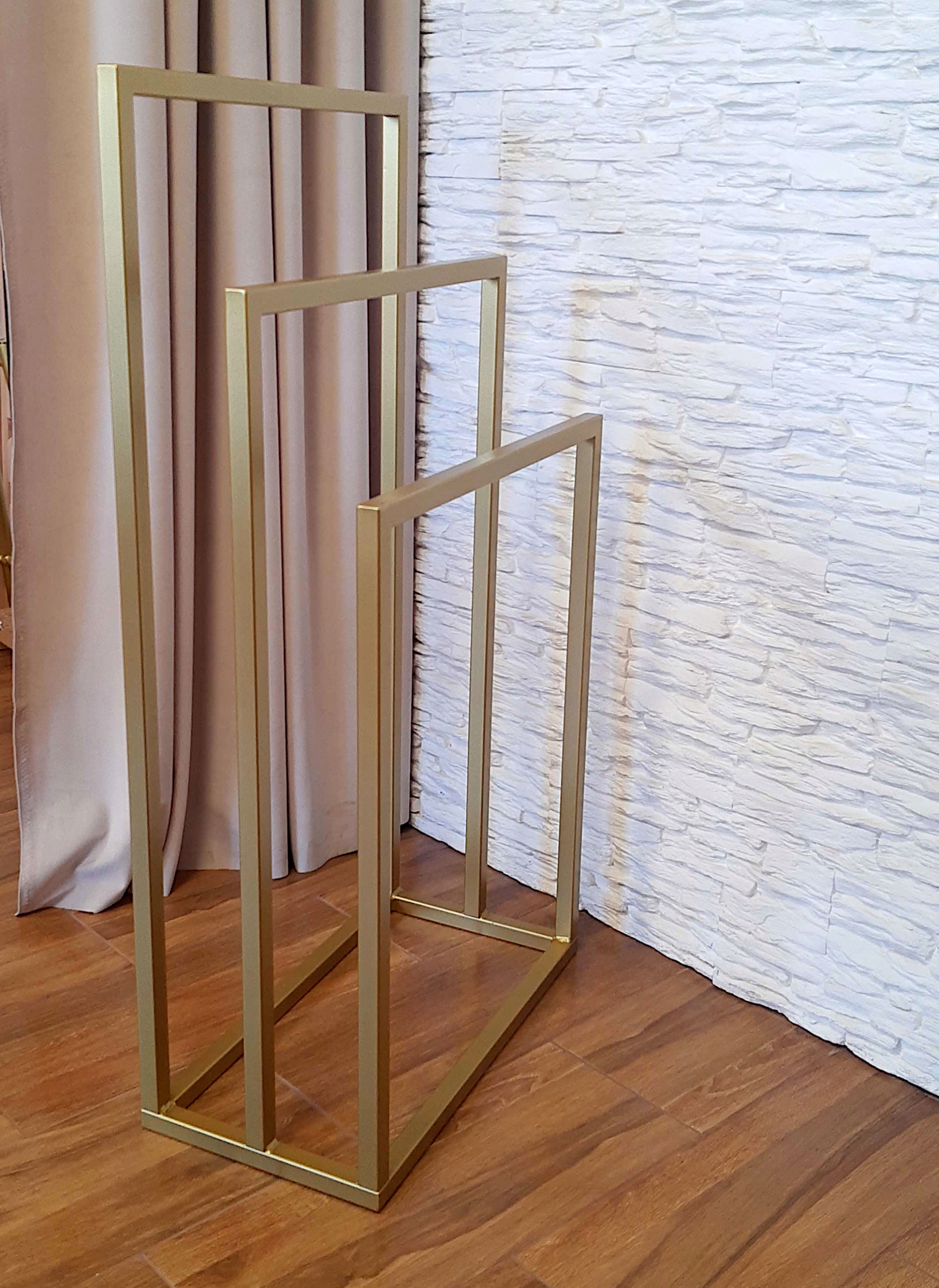 Stojak na ręczniki wieszak złoty LOFT 20mm Marka inna