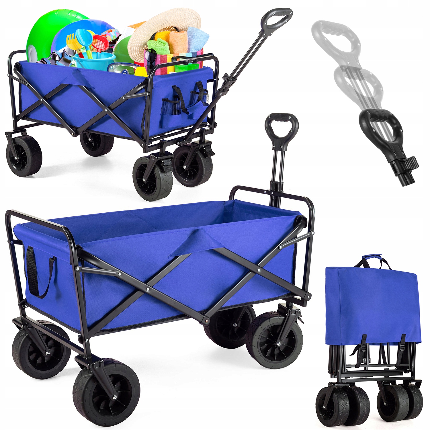 Wózek Turystyczny Składany Plażowy Transportowy 100L Outtec