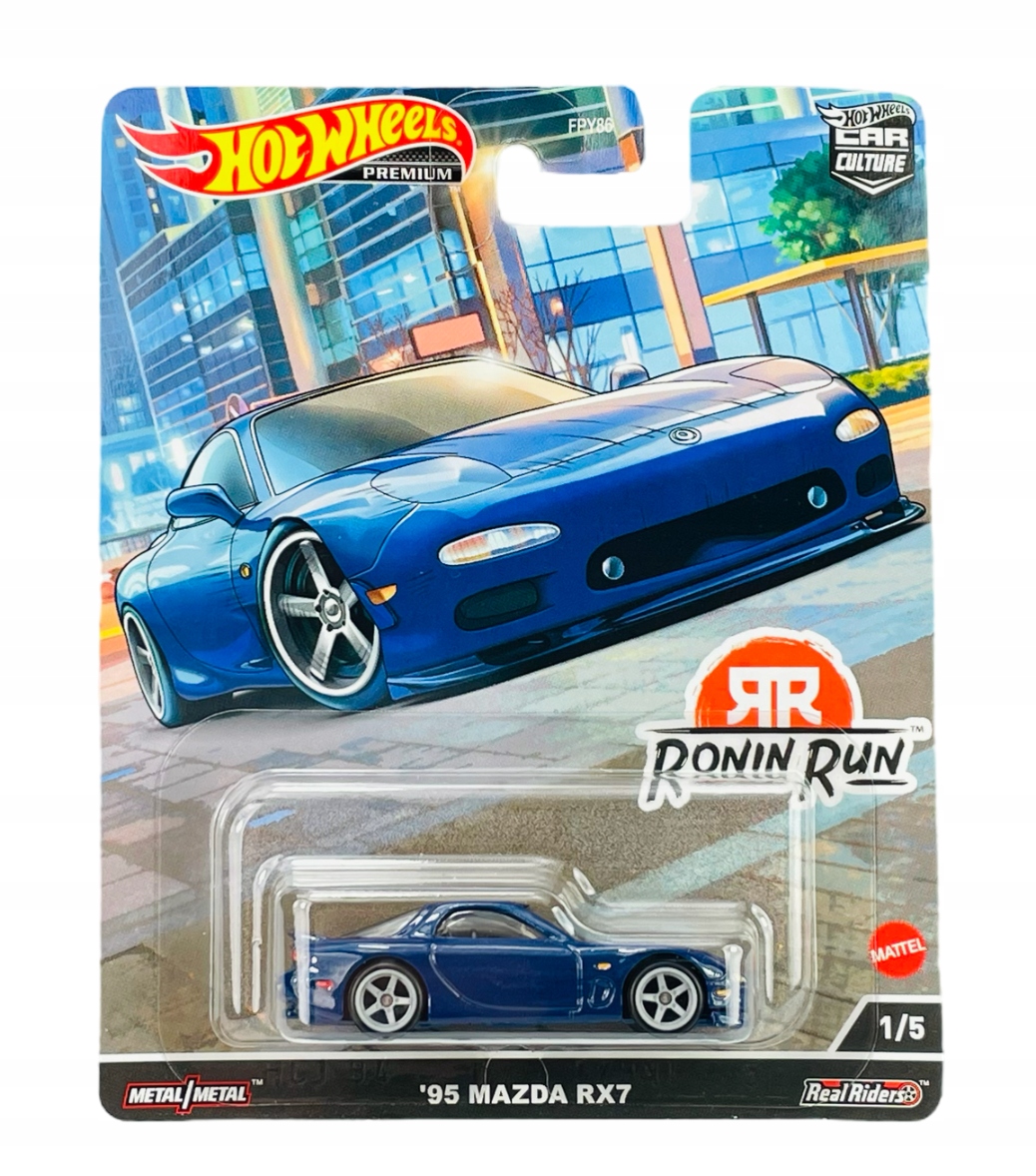 HOT WHEELS 2021 '95 MAZDA RX-7 RONIN RUN 1/5 HCK13 METALOWY NOWY