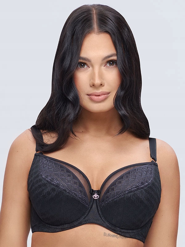 Polovyztužená krajková podprsenka Trinity K37 černá Dalia 90F