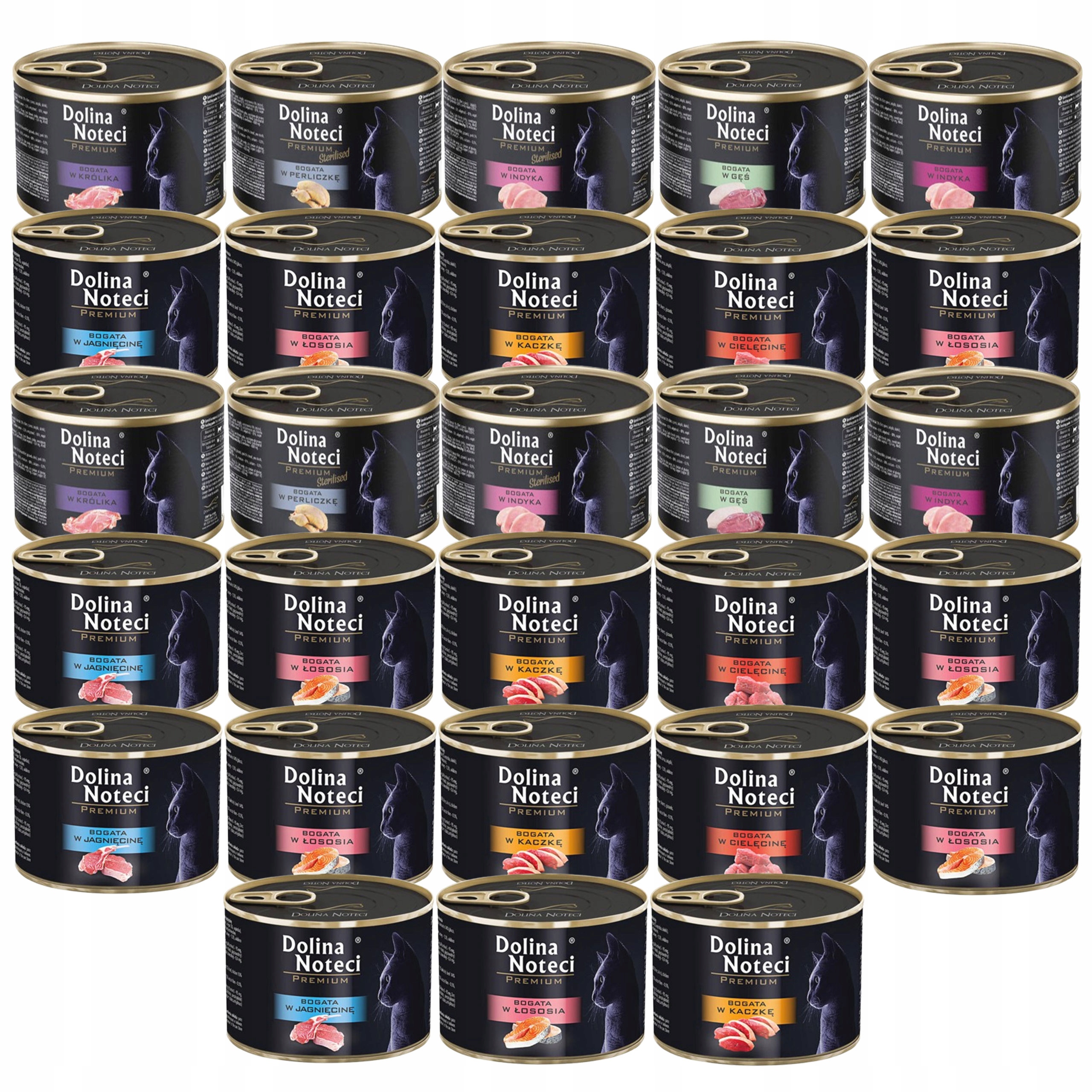 Levně Dolina Noteci Premium Krmivo mokré pro kočky Mix Chutí 28 x 185 g bez obilovin