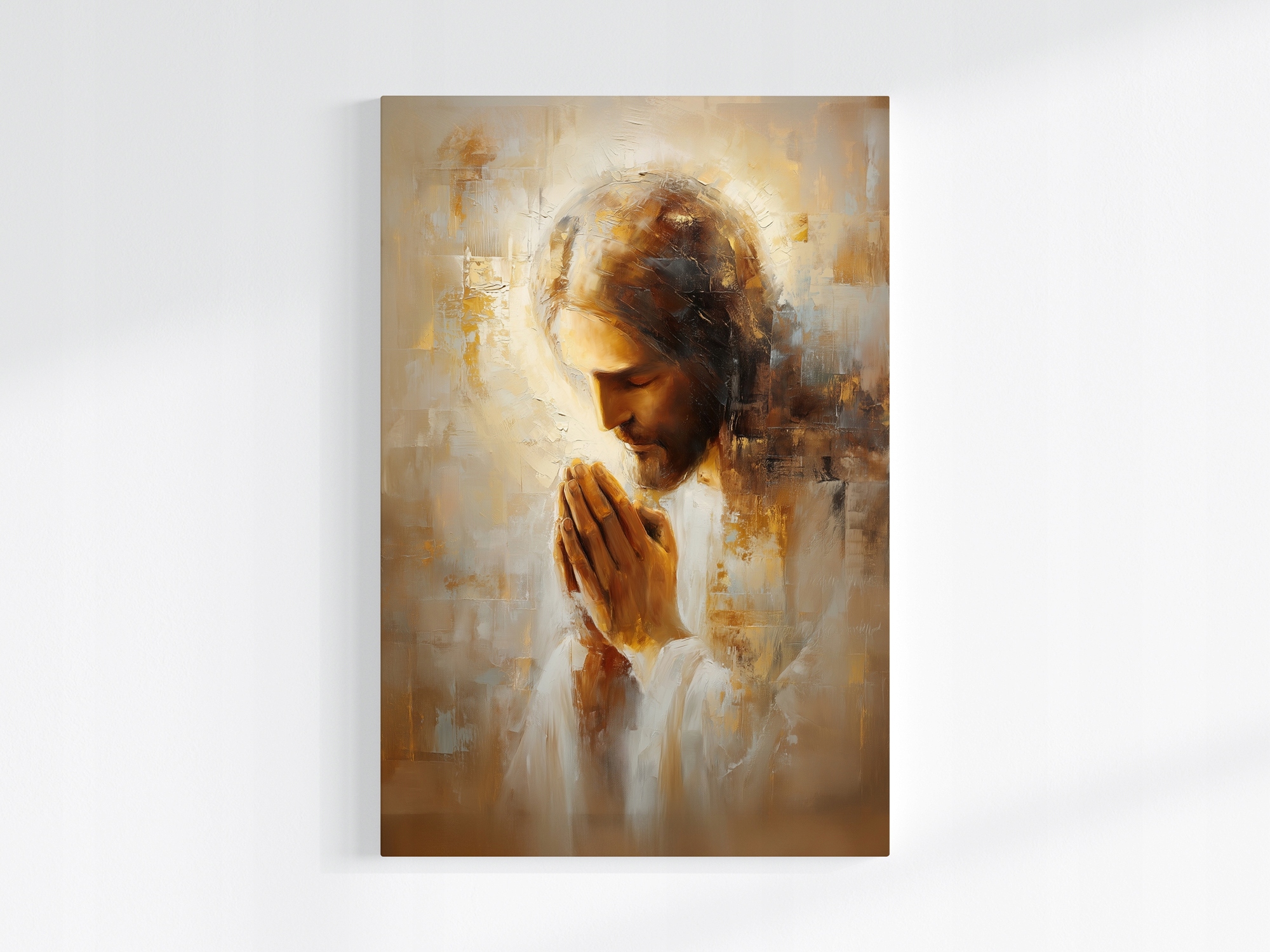 Obraz Na Plátně Canvas Ježíš Kristus Modlitba Náboženské Umění 80x120