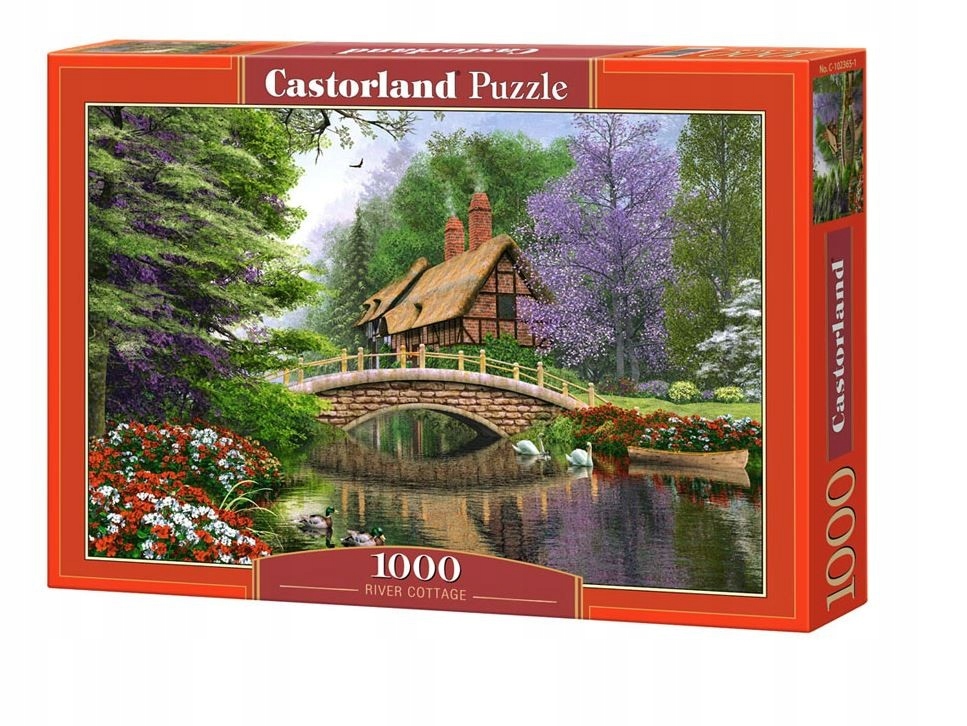 

Castorland Puzzle 1000 El Chatka Nad Rzeką Las Wod