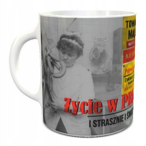 Kubek do kawy pamiątki PRL Towar macany dla macant
