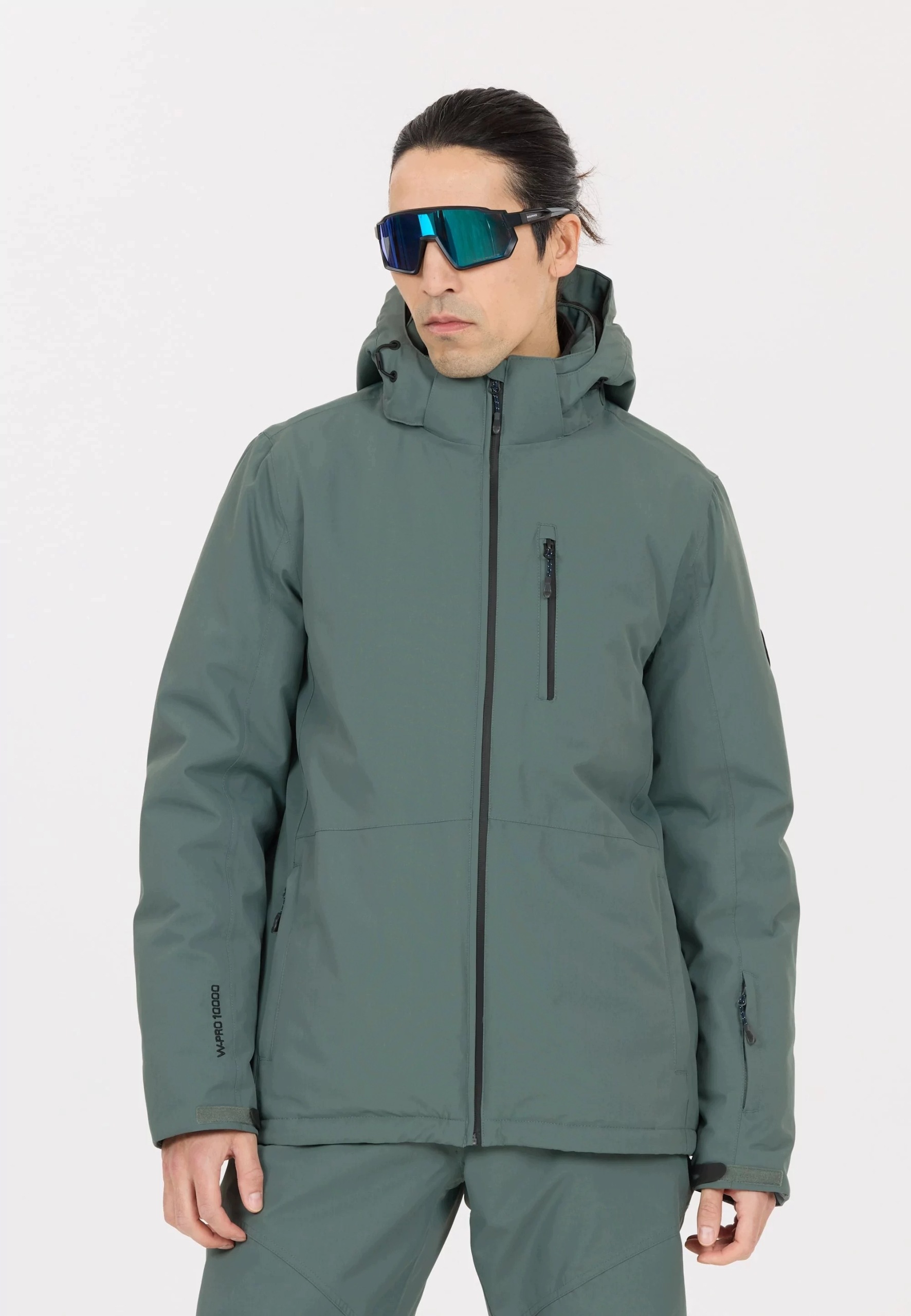 Kurtka narciarska męska Whistler Drizzle W-pro 10000 Szarozielony M