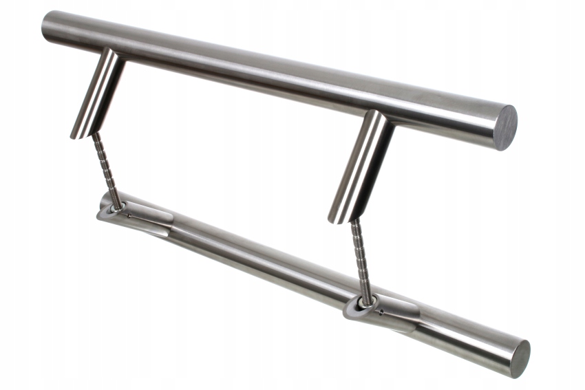 Uchwyt Pochwyt Antaba Do Drzwi Furtki Dwustronny 800 mm Inox Okrągły 45°