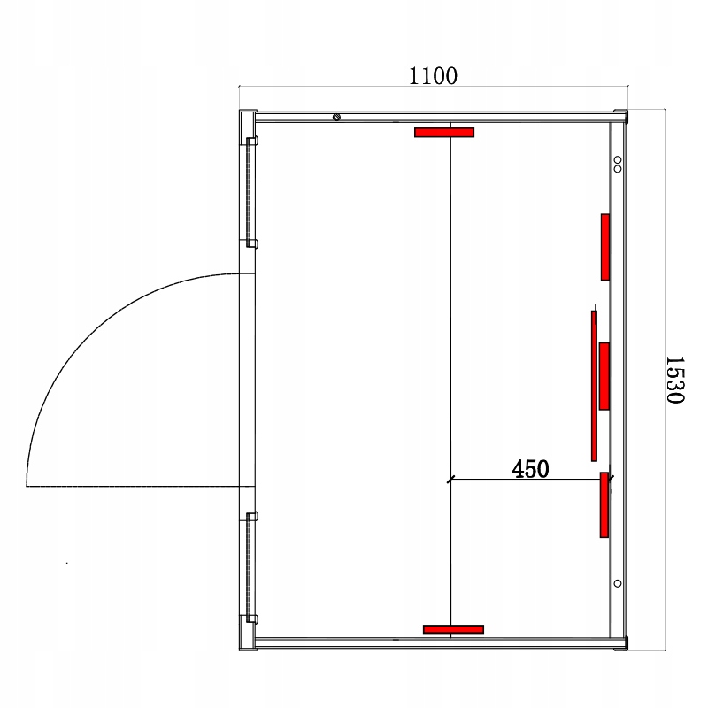 Tromso3 žematemperatūrė infraraudonųjų spindulių sauna, 4 asmenims, 153 x 110 cm, namų sveikatingumui nuotrauka 13