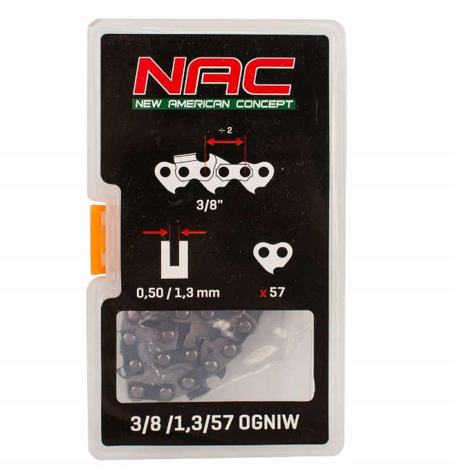 

Łańcuch Nac 3/8' 1,3 mm 57 ogniw