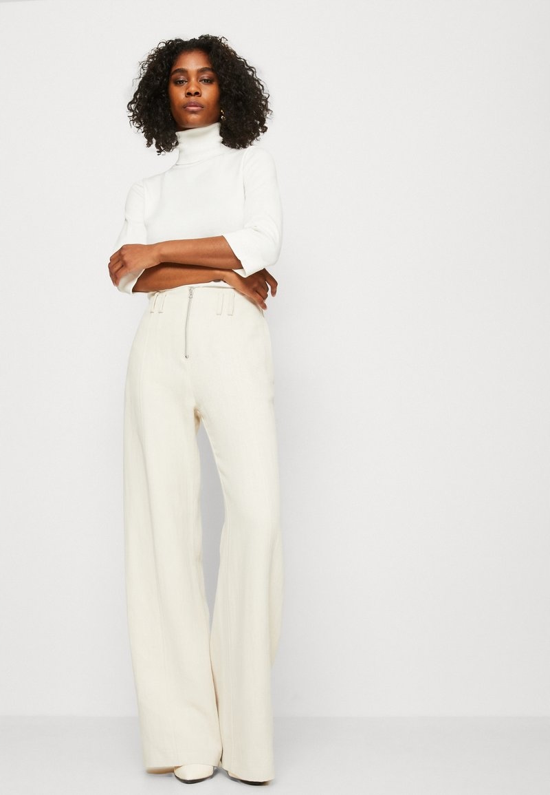 Unisex široké kalhoty s lnem Hope 38