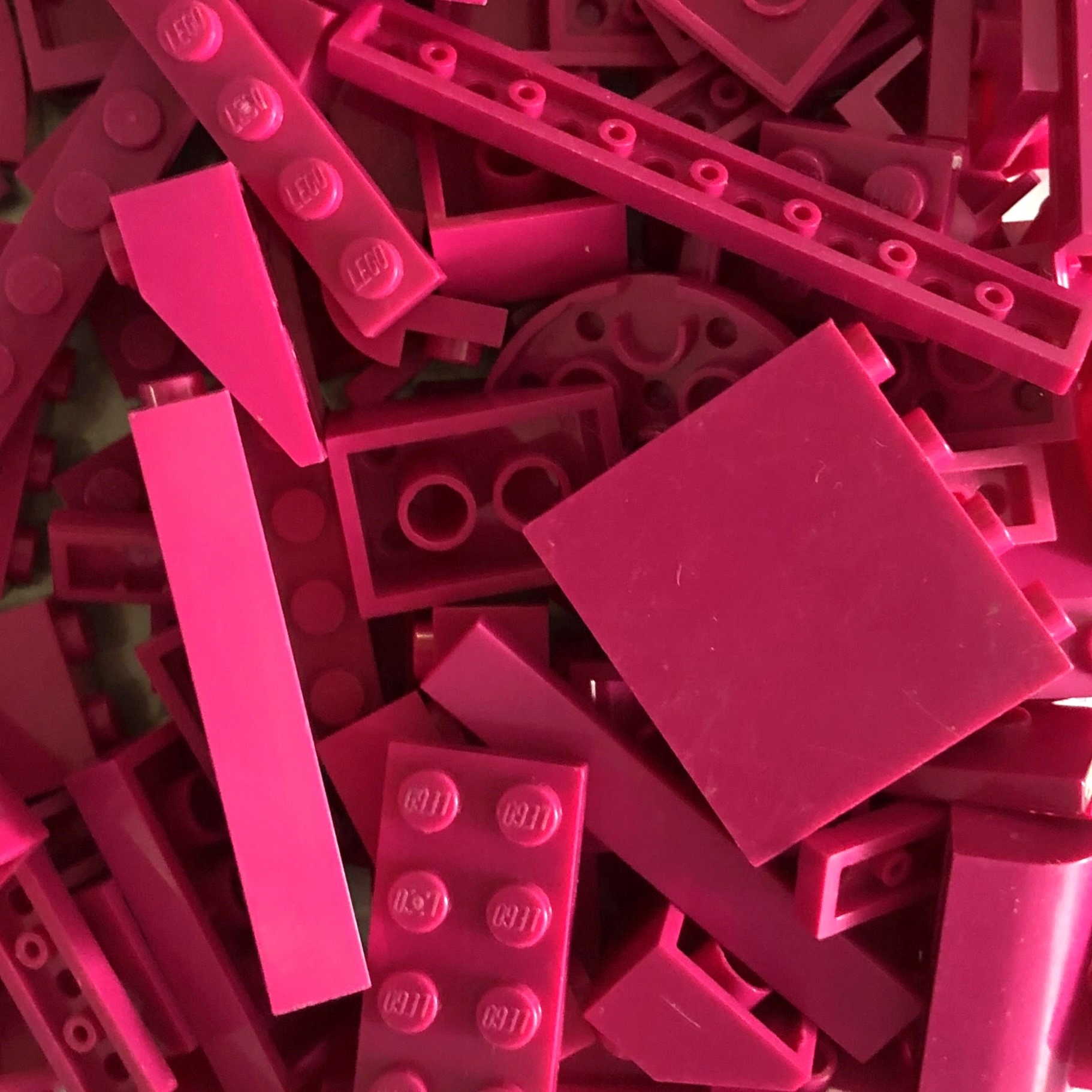 LEGO Magenta Klocki 100g / 0,1 kg Mix elementów