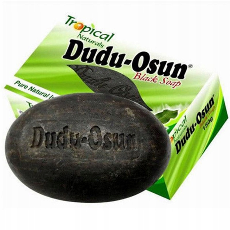 PRAWDZIWE CZARNE MYDŁO Afrykańskie DUDU-OSUN NATURALNE DO CIAŁA TWARZY