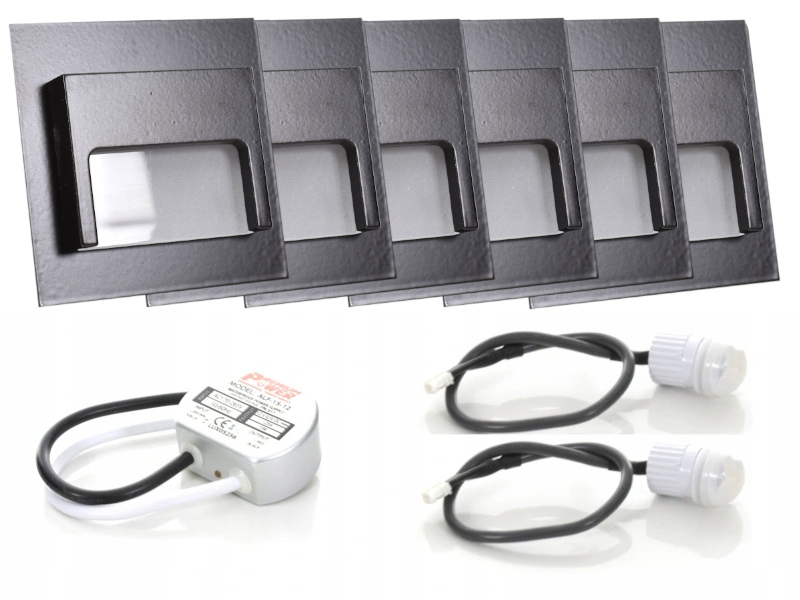 Sada schodišťových svítidel Halogen Led 6x senzory